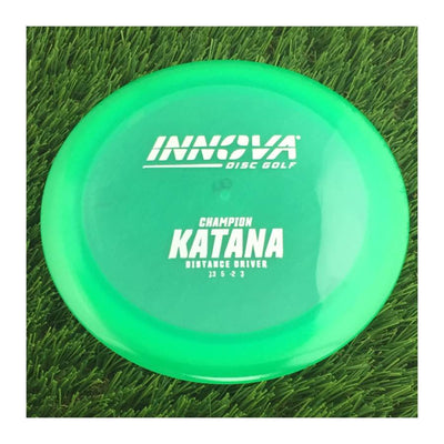 Innova Champion Katana with Burst Logo Stock Stamp - 170g - Translucent Green