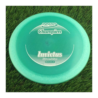 Innova Champion Invictus with Circle Fade Stock Stamp - 167g - Translucent Turquoise Blue
