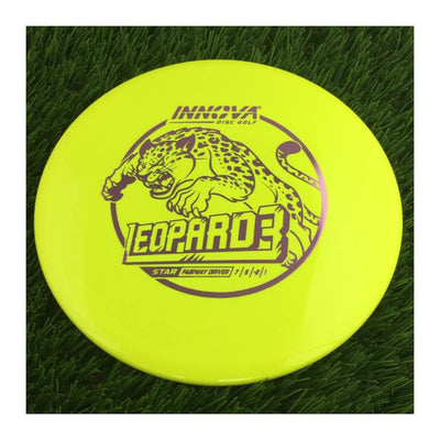 Innova Star Leopard3 with Burst Logo Stock Stamp - 168g - Solid Yellow