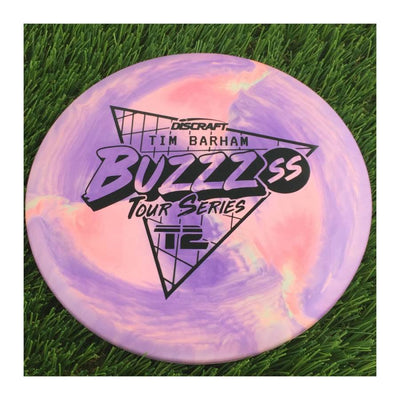 Discraft ESP Swirl BuzzzSS with Tim Barham Tour Series 2022 Stamp - 180g - Solid Purple