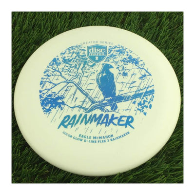 Discmania D-Line Flex 3 Color Glow Rainmaker with Creator Series Eagle McMahon 2023 Stamp - 173g - Solid White