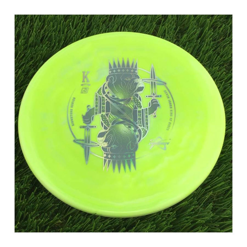 Prodigy 500 Spectrum PA-3 with Kevin Jones King of Discs 2023 Signature Series Stamp - 173g - Solid Lime Green