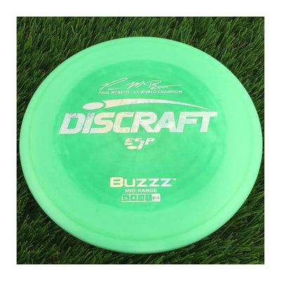 Discraft ESP Buzzz with Paul McBeth - 6x World Champion Signature Stamp - 180g - Solid Green