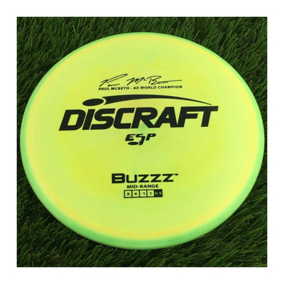 Discraft ESP Buzzz with Paul McBeth - 6x World Champion Signature Stamp - 180g - Solid Yellow