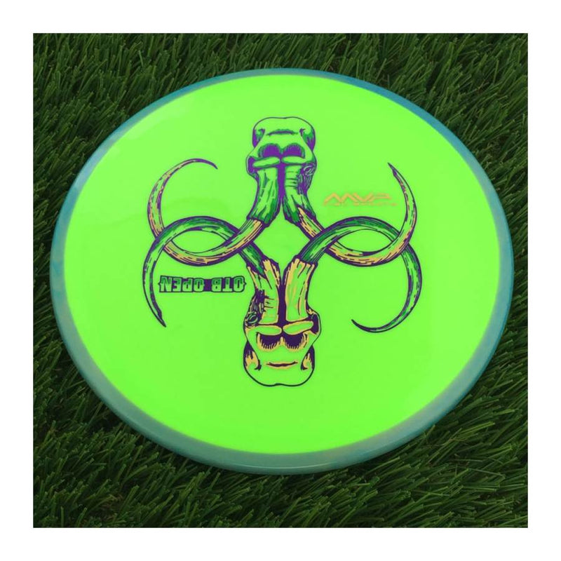 Axiom Neutron Soft Crave with OTB Open 2024 - Art by Pirate Nate Stamp - 171g - Solid Neon Green