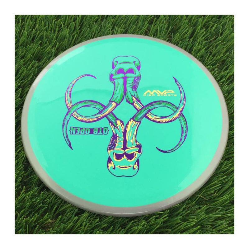 Axiom Neutron Soft Crave with OTB Open 2024 - Art by Pirate Nate Stamp - 172g - Solid Turquoise Green