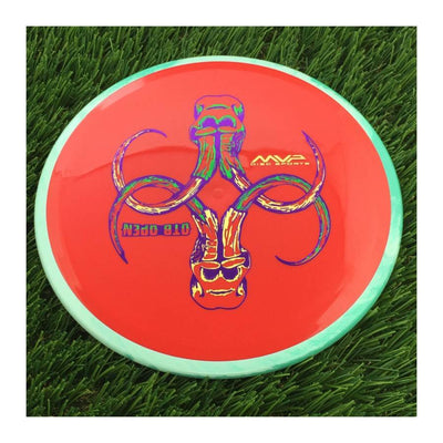 Axiom Neutron Soft Crave with OTB Open 2024 - Art by Pirate Nate Stamp - 174g - Solid Red