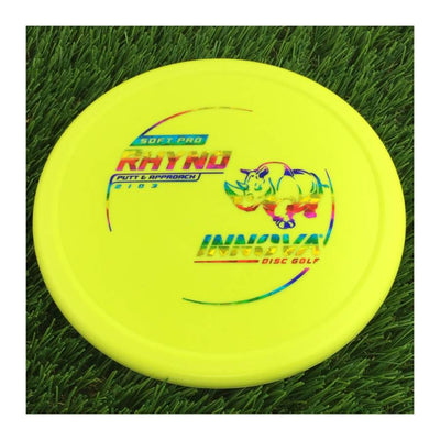 Innova Soft Pro Rhyno with Burst Logo Stock Character Stamp - 175g - Solid Yellow