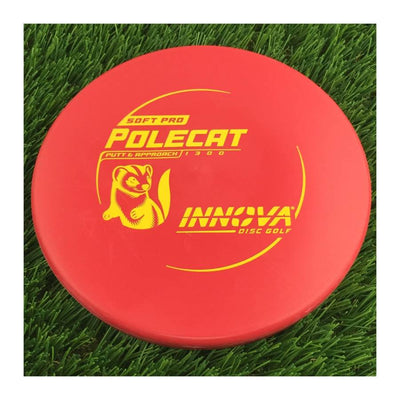 Innova Soft Pro Polecat with Burst Logo Stock Character Stamp - 170g - Solid Red