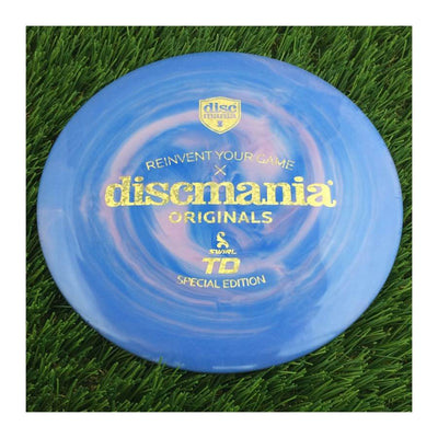 Discmania Swirly S-Line TD with Reinvent Your Game x Discmania Originals Special Edition Stamp - 173g - Solid Off Blue