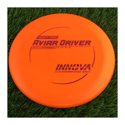 Innova Soft Pro Aviar Driver with Burst Logo Stock Stamp - 175g Orange