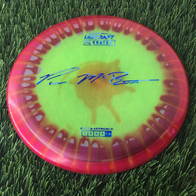 Discraft Elite Z Fly-Dyed Kratos with Paul McBeth Large Signature Stamp - 174g - Translucent Dyed