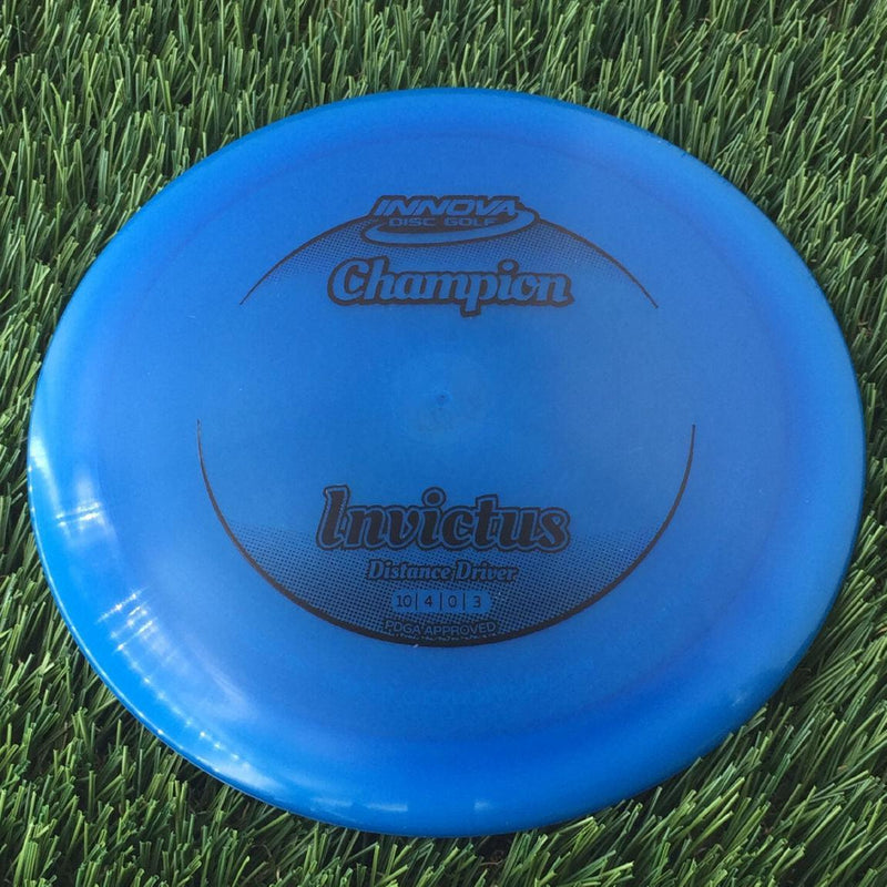 Innova Champion Invictus with Circle Fade Stock Stamp - 175g - Translucent Blue