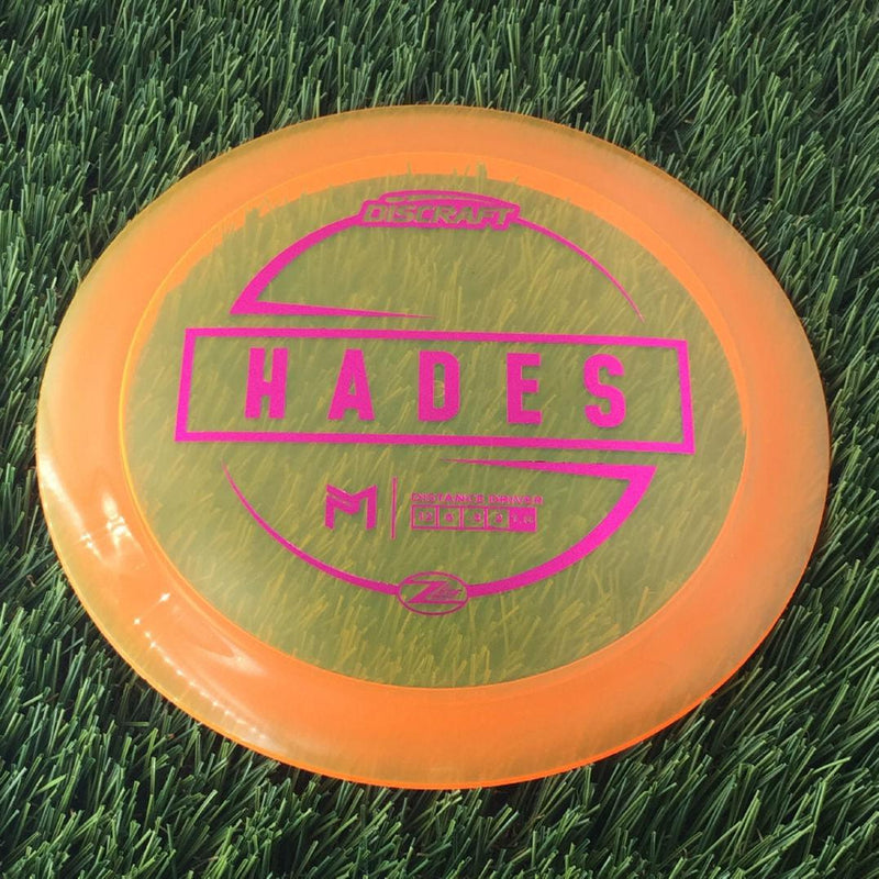 Discraft Elite Z Lite Hades with PM Logo Stock Stamp Stamp - 166g - Translucent Orange
