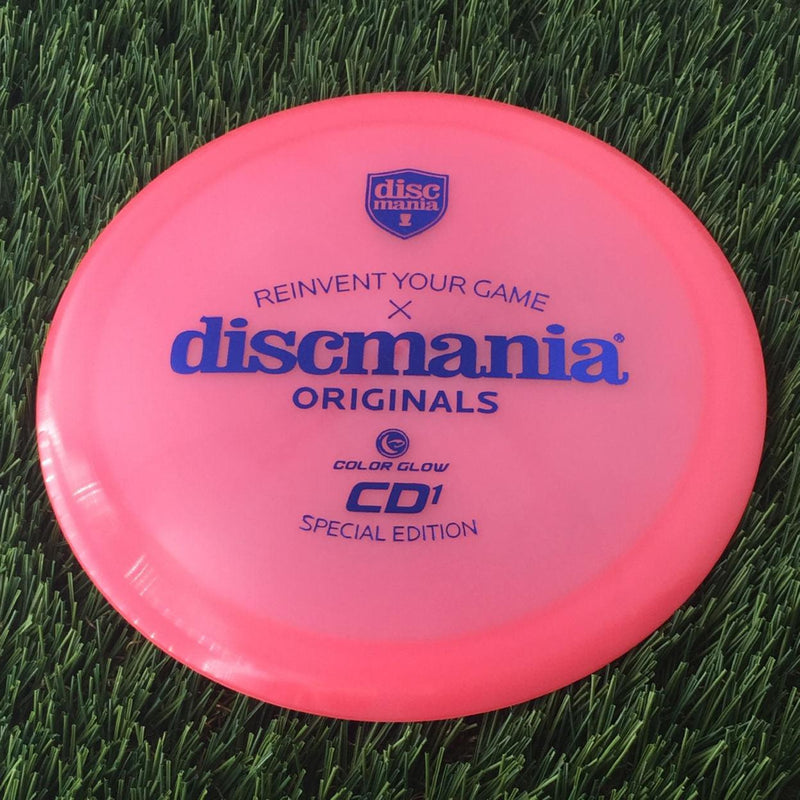 Discmania C-Line Color Glow Reinvented CD1 with Discmania Originals x Reinvent Your Game Special Edition Stamp - 173g - Translucent Neon Pink