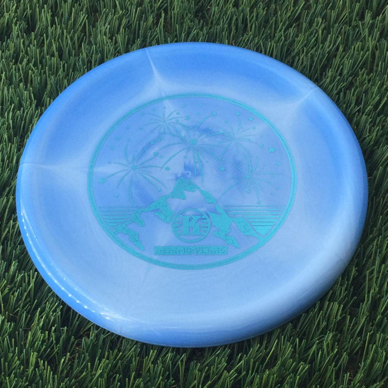 Kastaplast K1 Swirl Berg with 10 Year Anniversary Special Edition Stamp- 173 Blue