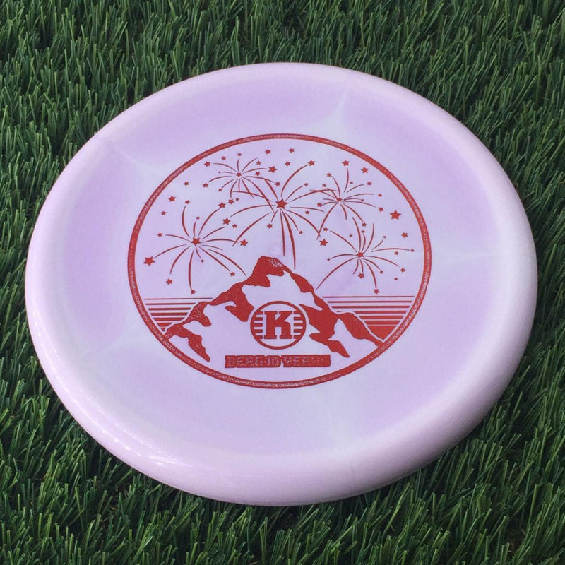 Kastaplast K1 Swirl Berg with 10 Year Anniversary Special Edition Stamp- 174 Purple