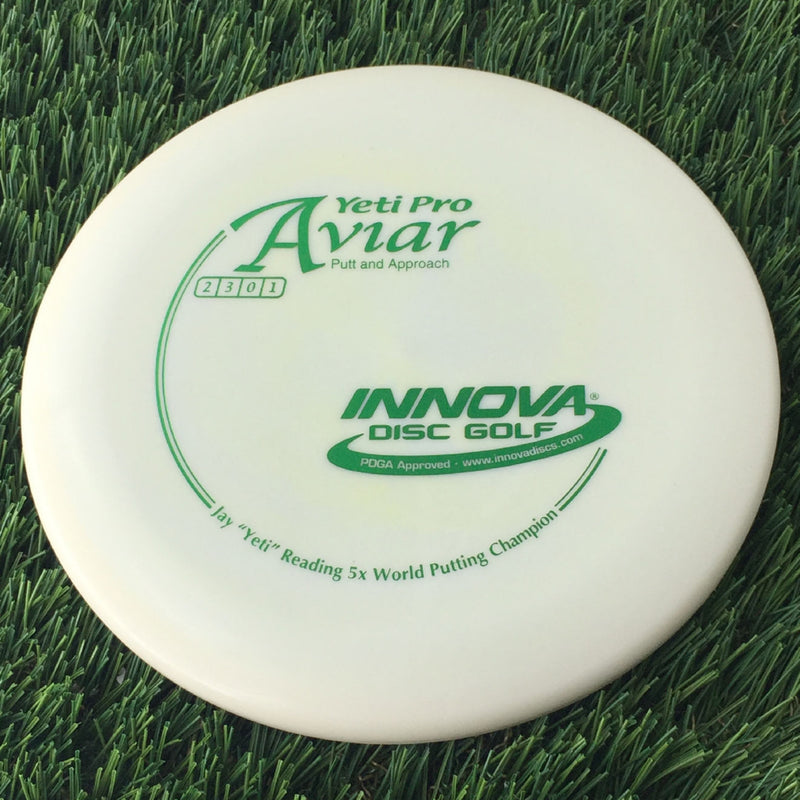 Innova Pro Yeti Aviar with Jay Yeti Reading 5x World Putting Champion Stamp- 150 White
