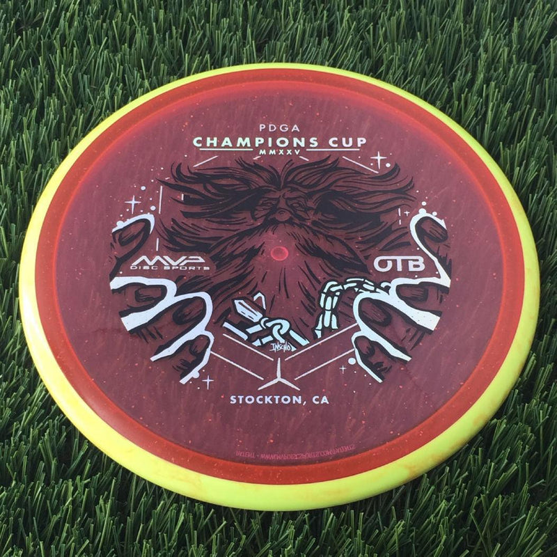 Axiom Particle Glow Proton Hex 5|5.5|-1|1 with OTB Champions Cup 2025 - Wizardcraft by Mike Inscho Stamp- 176 Red