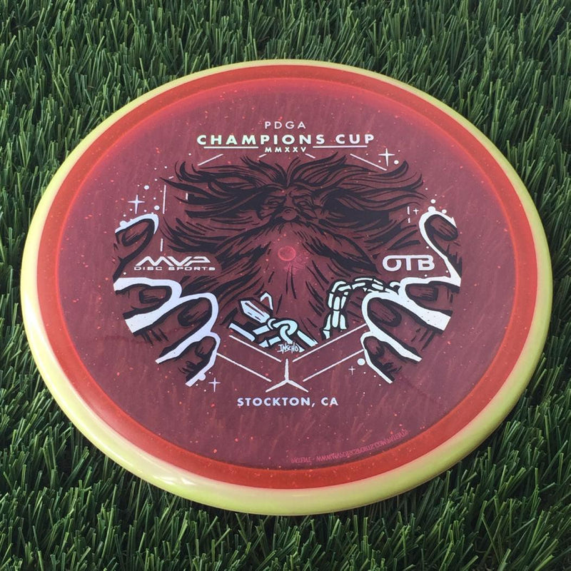 Axiom Particle Glow Proton Hex 5|5.5|-1|1 with OTB Champions Cup 2025 - Wizardcraft by Mike Inscho Stamp- 176 Red