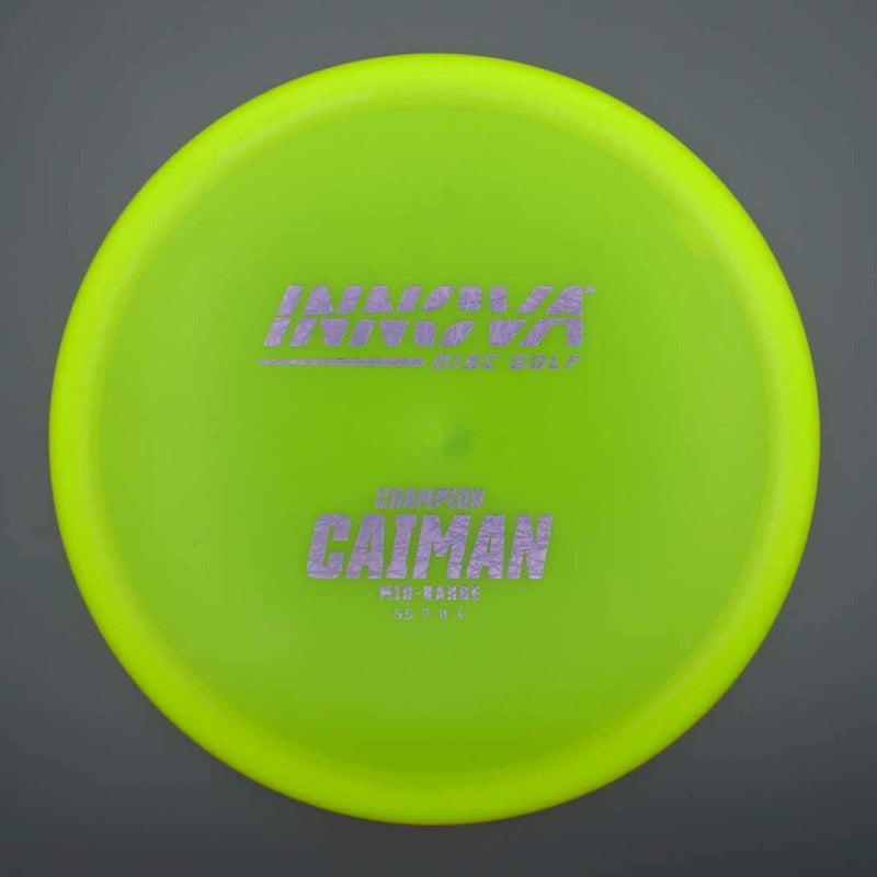 Innova Champion Caiman with Burst Logo Stock Stamp- 169.5 Yellow
