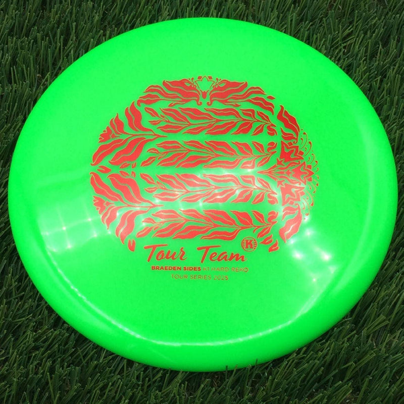 Kastaplast K1 Hard Reko with Tour Team - Braeden Sides - Tour Series 2025 Stamp- 175 Green