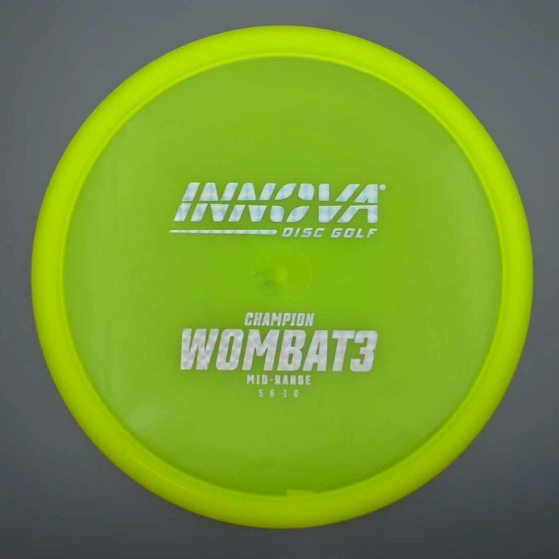 Innova Champion Wombat3 with Burst Logo Stock Stamp- 172.5 Yellow