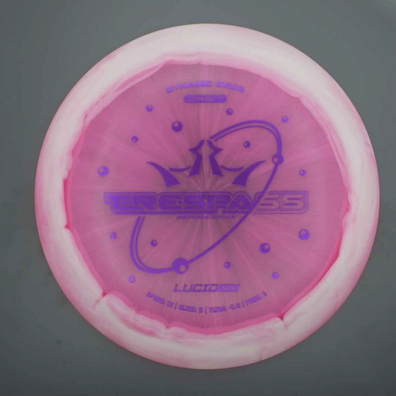 Dynamic Discs Lucid Ice Orbit Trespass with Bubbles Stock Stamp- 173.9 Pink