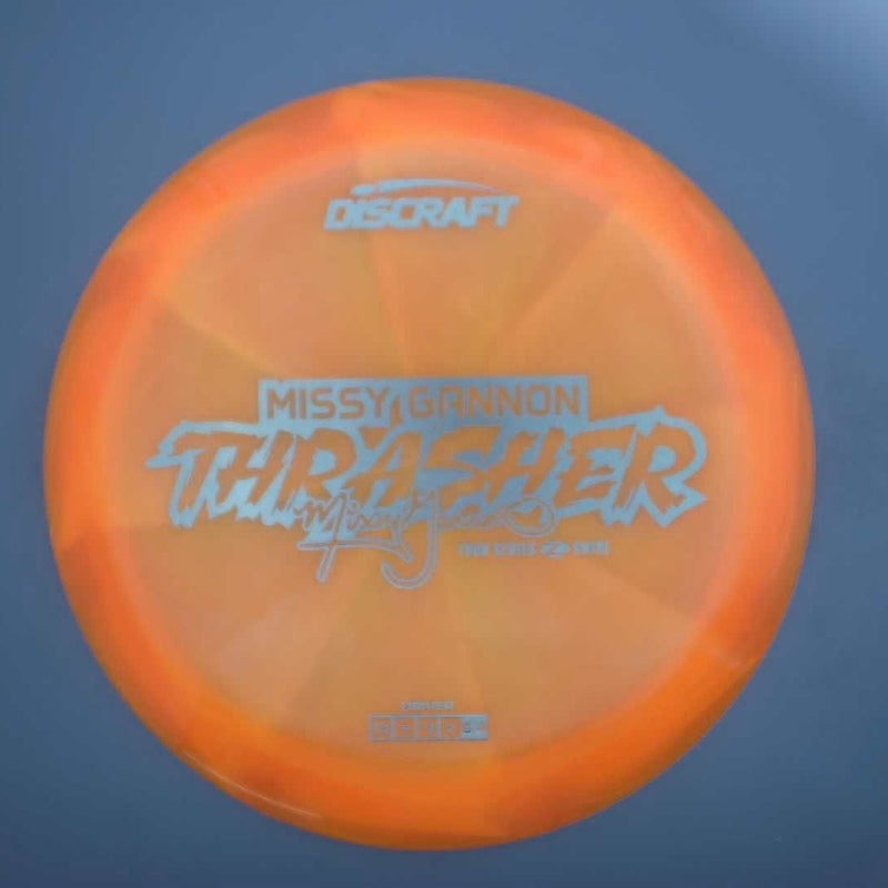 Discraft Elite Z Swirl Thrasher with Missy Gannon 2025 Tour Series Stamp- 174 Orange