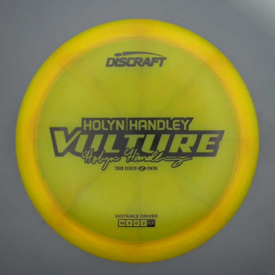 Discraft Elite Z Swirl Vulture with Holyn Handley 2025 Tour Series Stamp- 174 Yellow