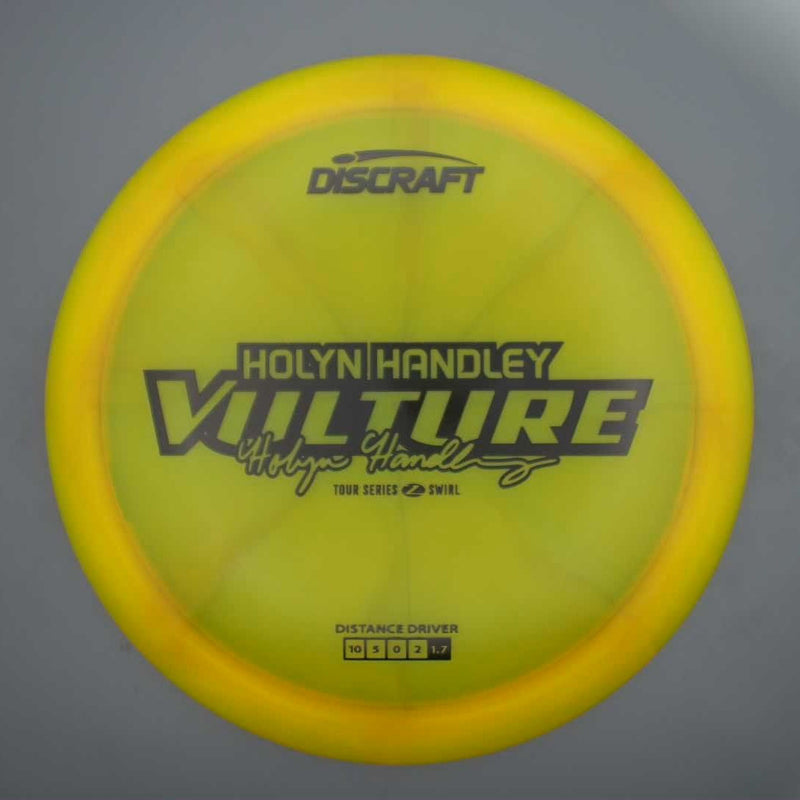 Discraft Elite Z Swirl Vulture with Holyn Handley 2025 Tour Series Stamp- 174 Yellow