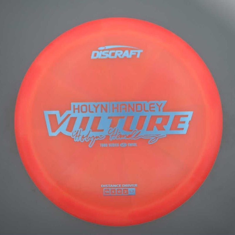 Discraft Elite Z Swirl Vulture with Holyn Handley 2025 Tour Series Stamp- 173.4 Pink
