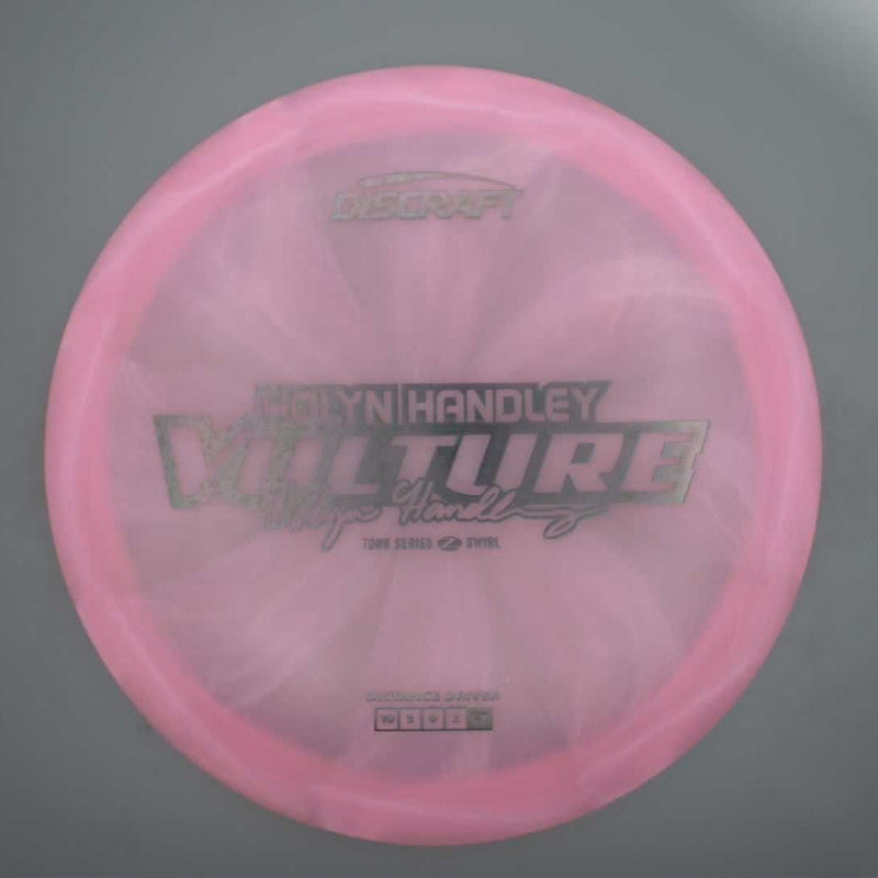 Discraft Elite Z Swirl Vulture with Holyn Handley 2025 Tour Series Stamp- 173.4 Pink