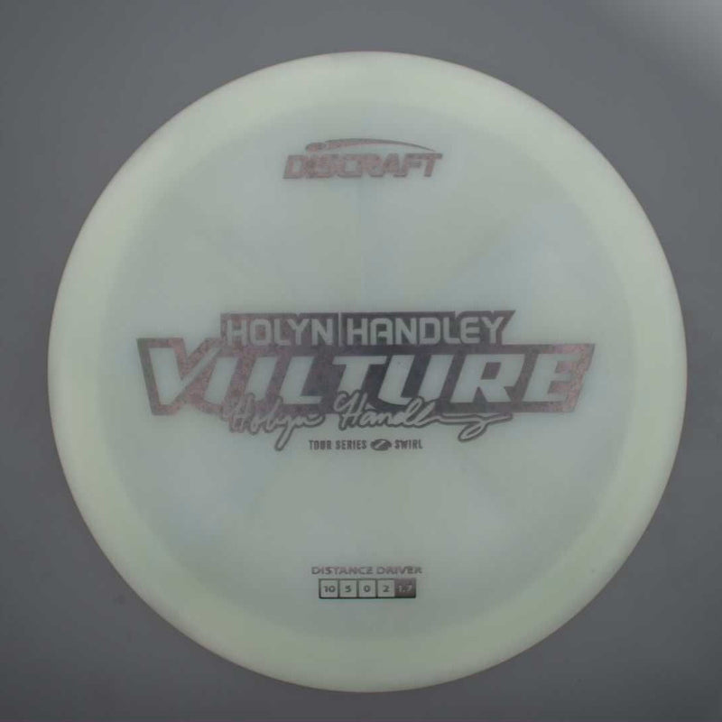 Discraft Elite Z Swirl Vulture with Holyn Handley 2025 Tour Series Stamp- 174.3 White
