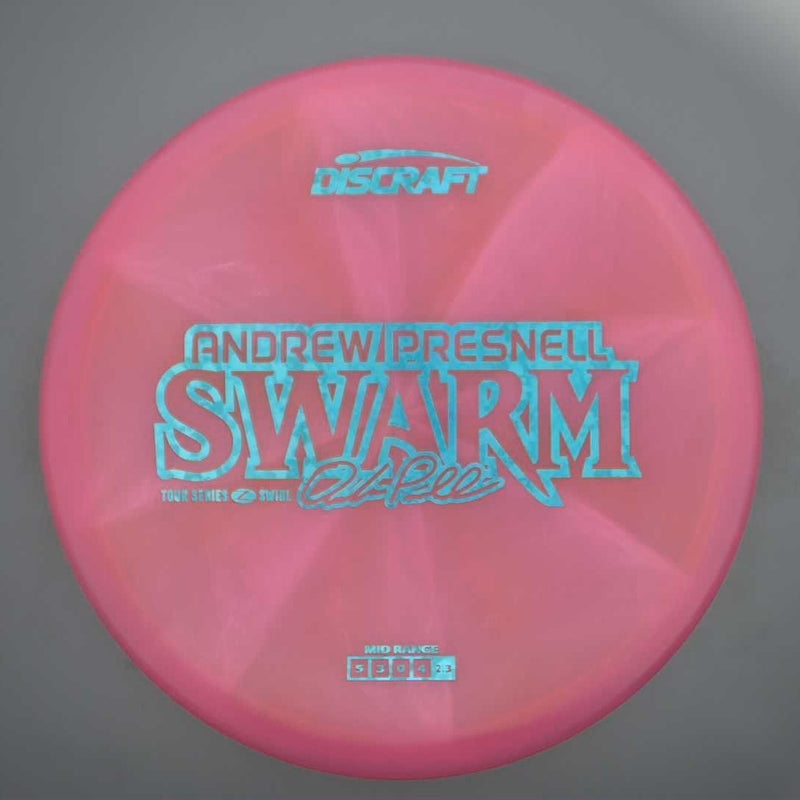 Discraft Elite Z Swirl Swarm with Andrew Presnell 2025 Tour Series Stamp- 177.5 Pink