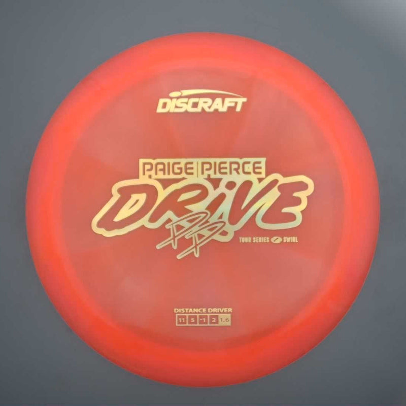 Discraft Elite Z Swirl Drive with Paige Pierce 2025 Tour Series Stamp- 175.6 Orange