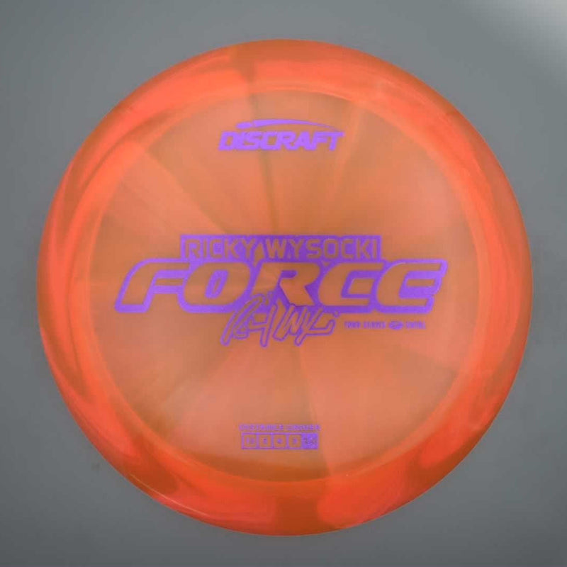 Discraft Elite Z Swirl Force with Ricky Wysocki 2025 Tour Series Stamp- 177 Orange