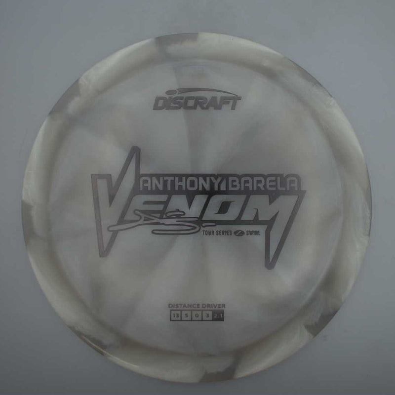Discraft Elite Z Swirl Venom with Anthony Barela 2025 Tour Series Stamp- 173.7 Grey