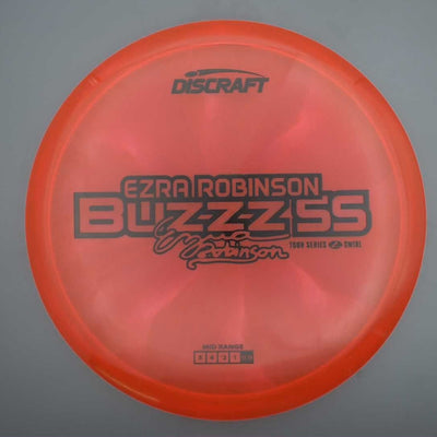 Discraft Elite Z Swirl BuzzzSS with Ezra Robinson 2025 Tour Series Stamp- 179.2 Orange