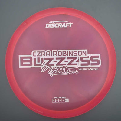 Discraft Elite Z Swirl BuzzzSS with Ezra Robinson 2025 Tour Series Stamp- 178.8 Pink