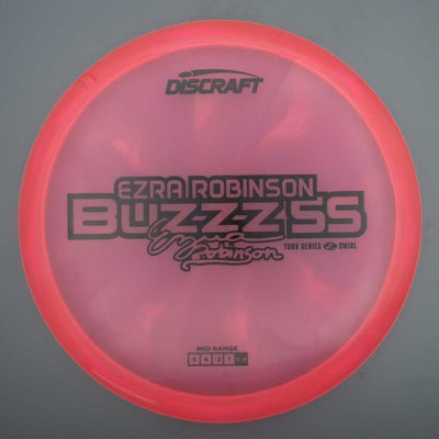 Discraft Elite Z Swirl BuzzzSS with Ezra Robinson 2025 Tour Series Stamp- 179.8 Pink