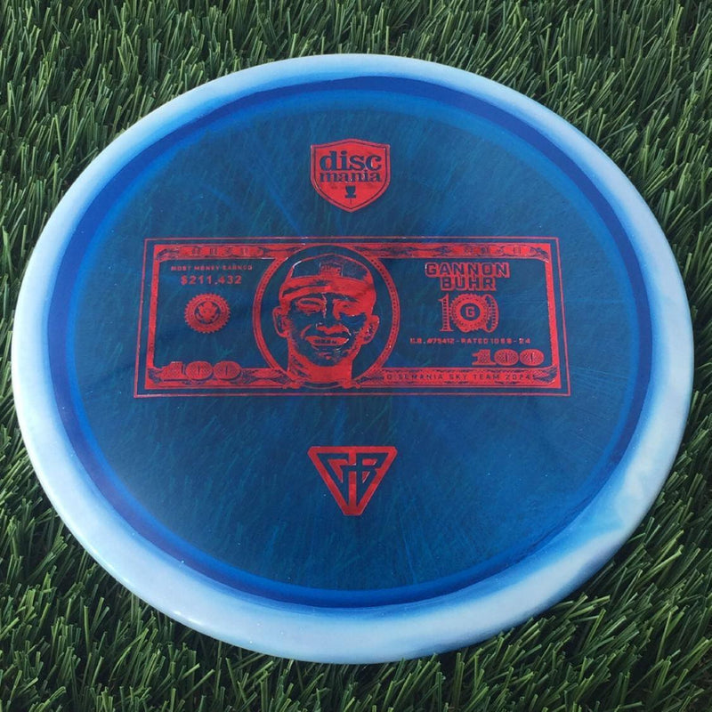 Discmania Horizon C-Line Metal Flake FD3 with Gannon Buhr - Most Money Earned in a Season $211,432 - Dollar Bill - GB Stamp- 176 Blue