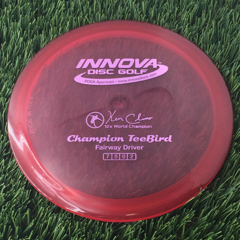 Innova Champion Teebird with Ken Climo 12x World Champion Stamp- 175 Red