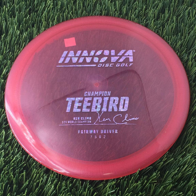 Innova Champion Teebird with Ken Climo 12x World Champion Burst Logo Stamp- 172 Red