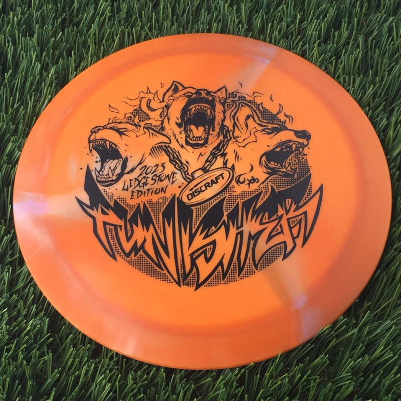 Discraft ESP Swirl Punisher with 2023 Ledgestone Edition - Wave 3 Stamp- 174 Orange