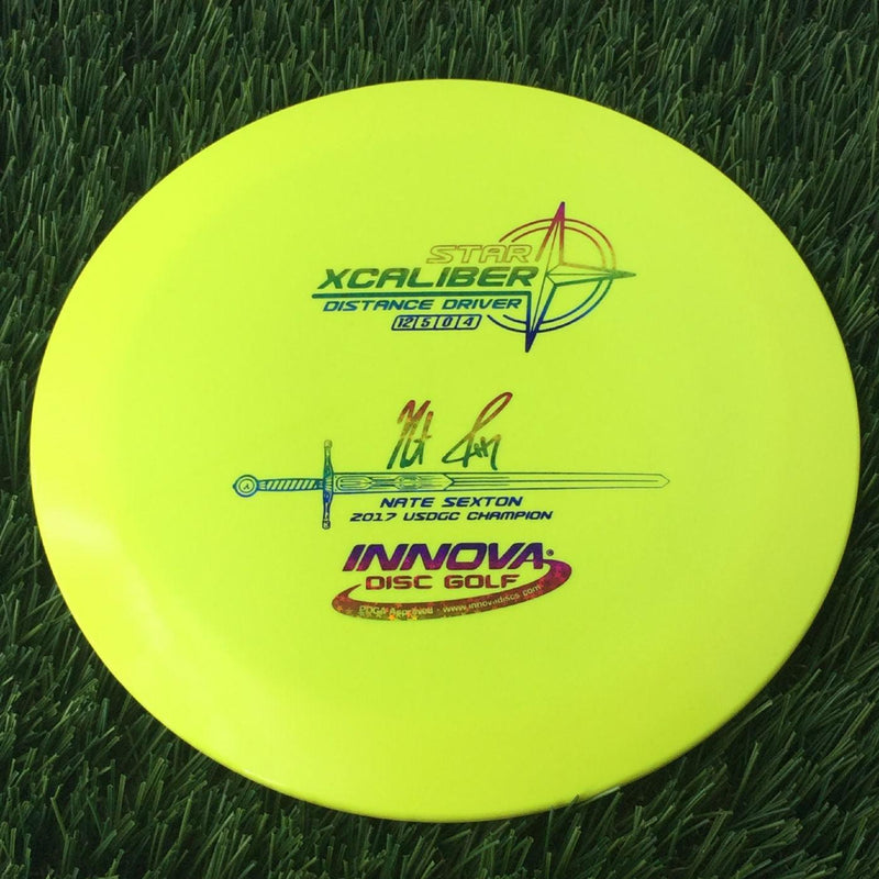 Innova Star Xcaliber with Nate Sexton 2017 USDGC Champion - Sexcaliber Stamp- 175 Yellow