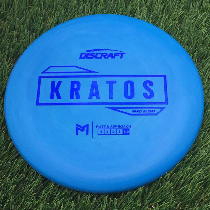 Discraft Putter Line Hard Kratos with PM Logo Stock Stamp Stamp- 169 Blue