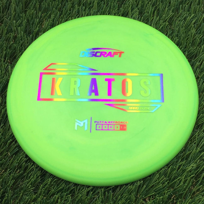 Discraft Putter Line Hard Kratos with PM Logo Stock Stamp Stamp- 172 Green
