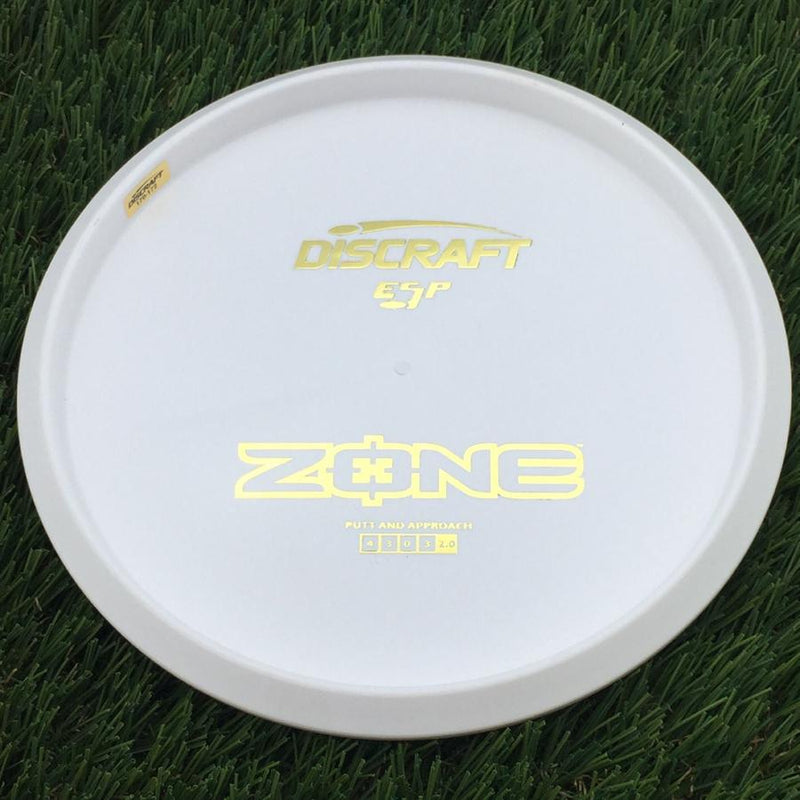Discraft ESP Zone with Dye Line Blank Top Bottom Stamp- 172 White