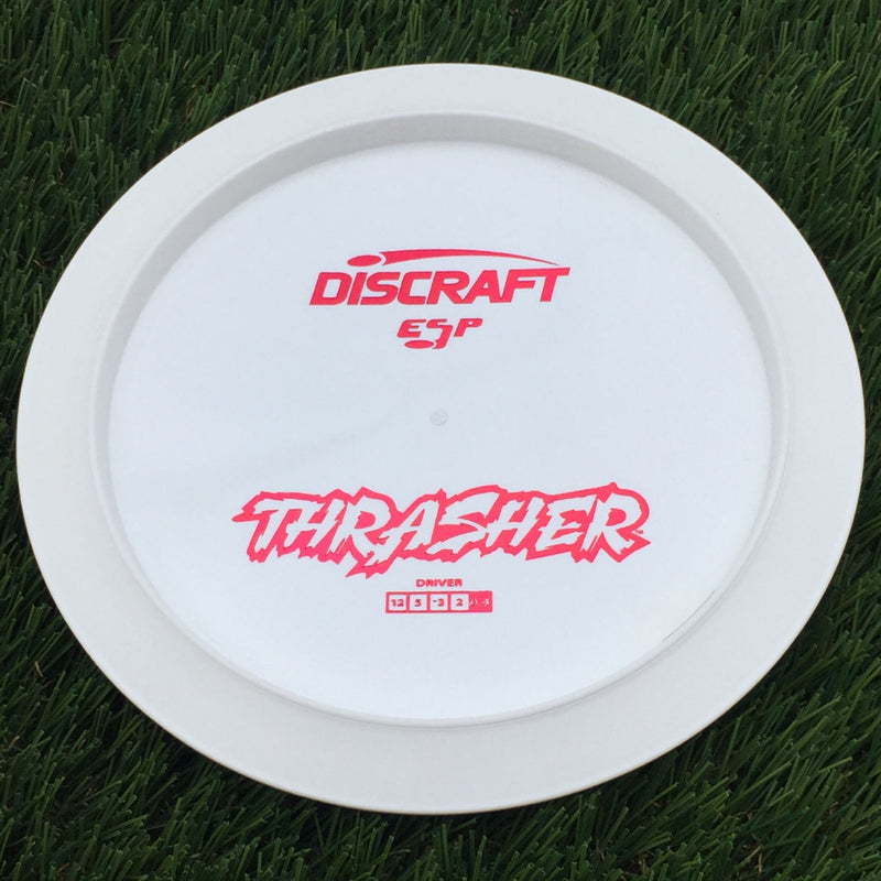 Discraft ESP Thrasher with Dye Line Blank Top Bottom Stamp- 169 White